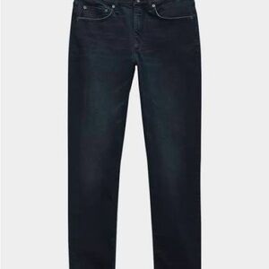 rag & bone Men's Dark Black Authentic Stretch Fit 3 Athletic Jeans